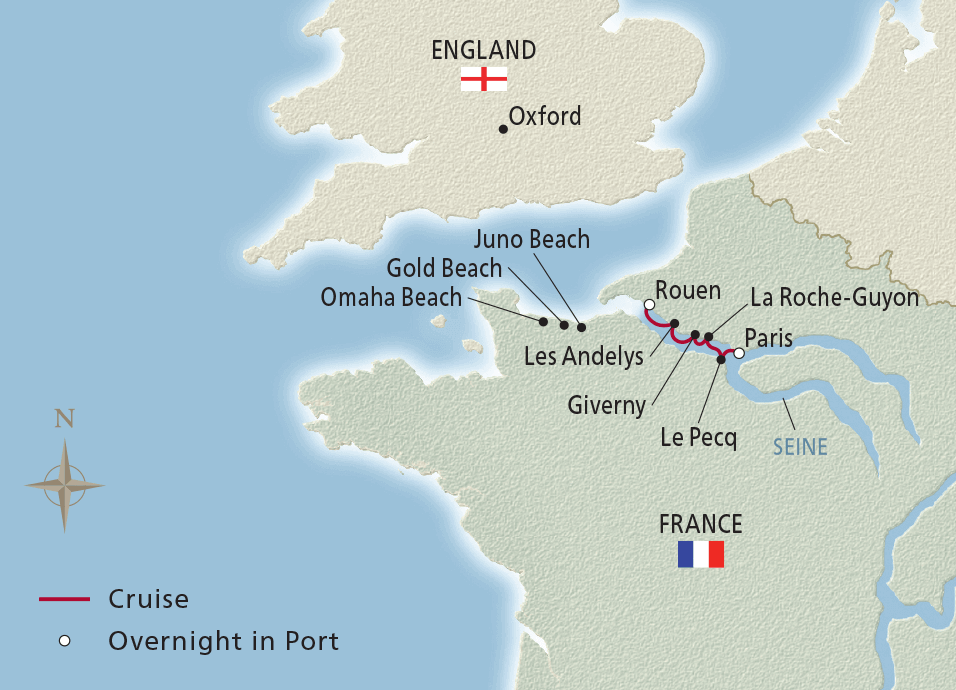 river cruises paris to normandy 2023