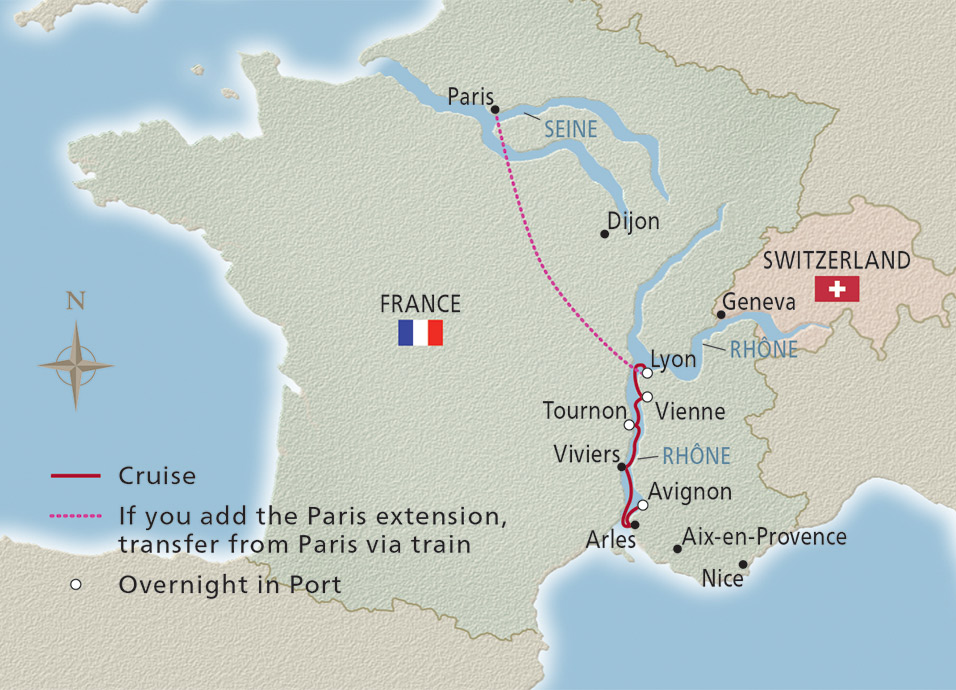 Lyon & Provence River Cruise Dates and Pricing 2024 Avignon to Lyon